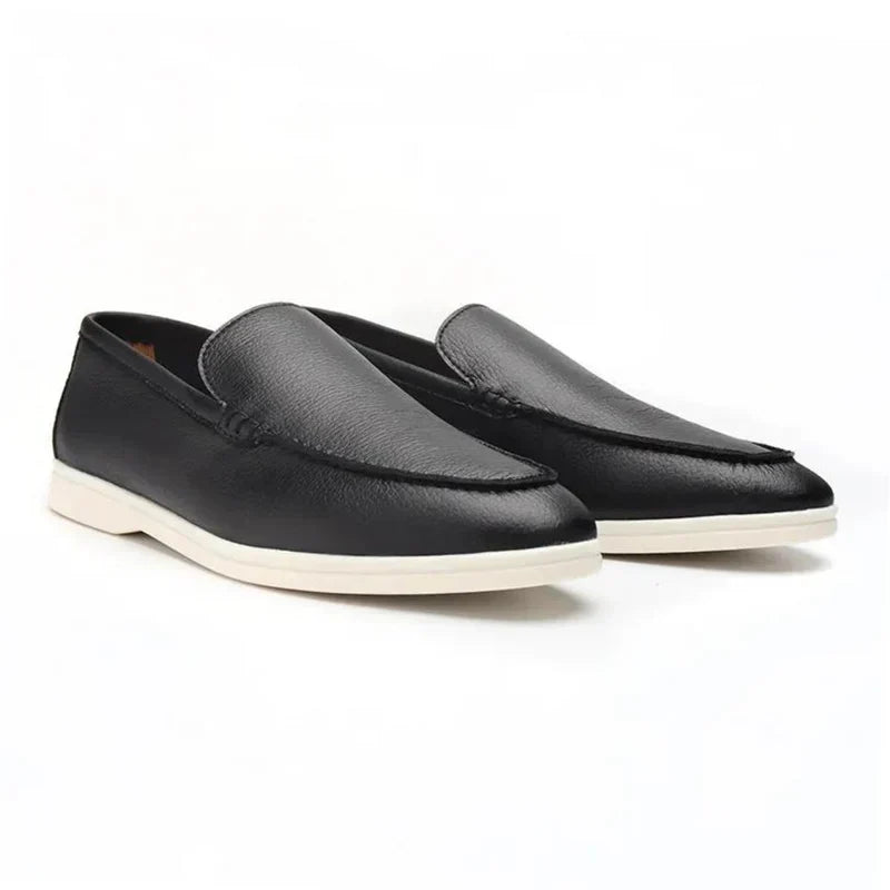 Laarhoven™ | Oud geld rundleren loafers