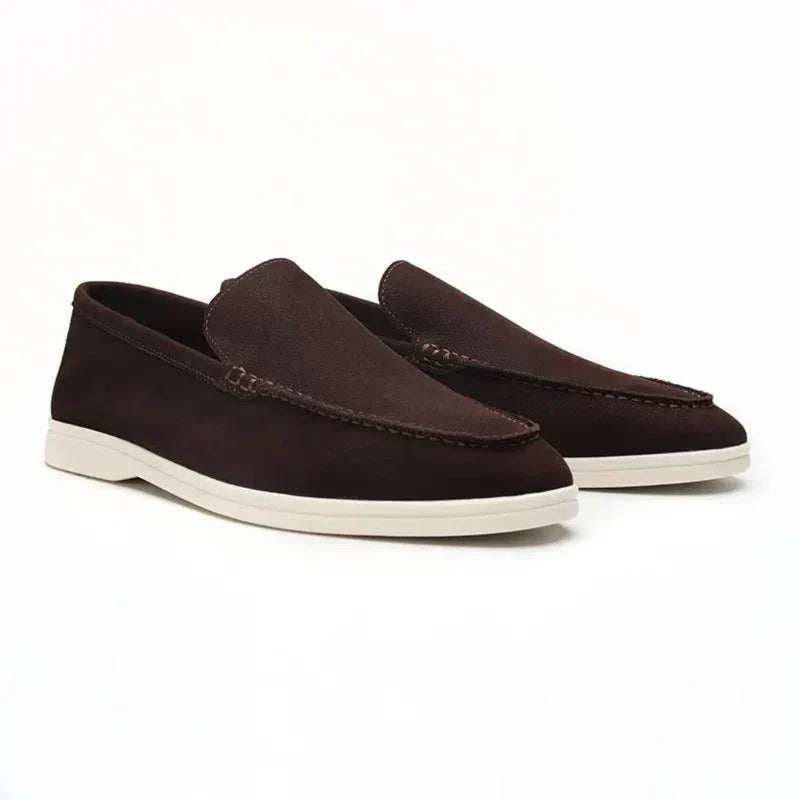 Laarhoven™ | Oud geld rundleren loafers