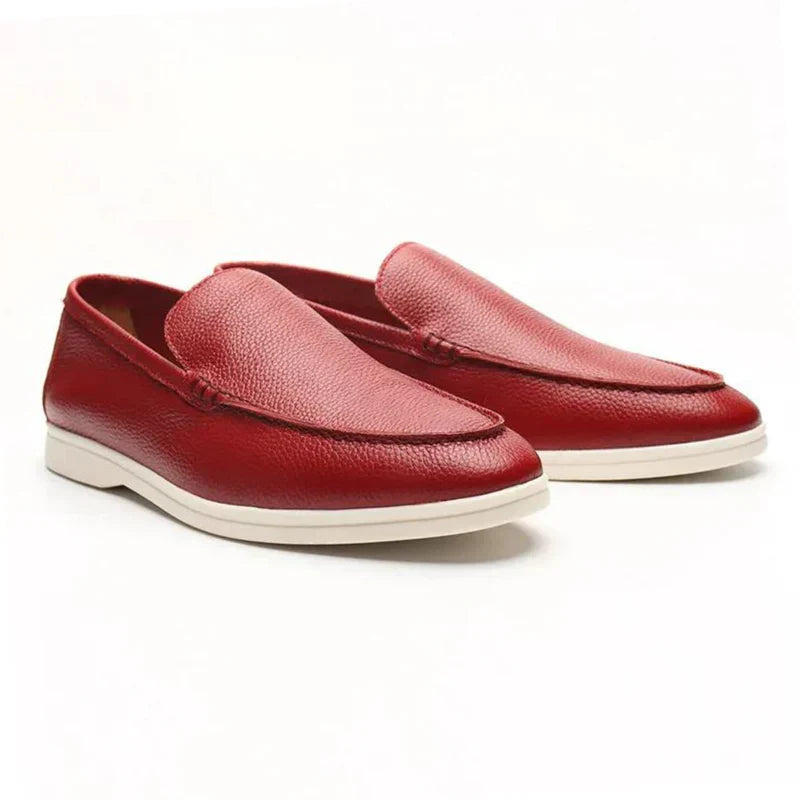 Laarhoven™ | Oud geld rundleren loafers