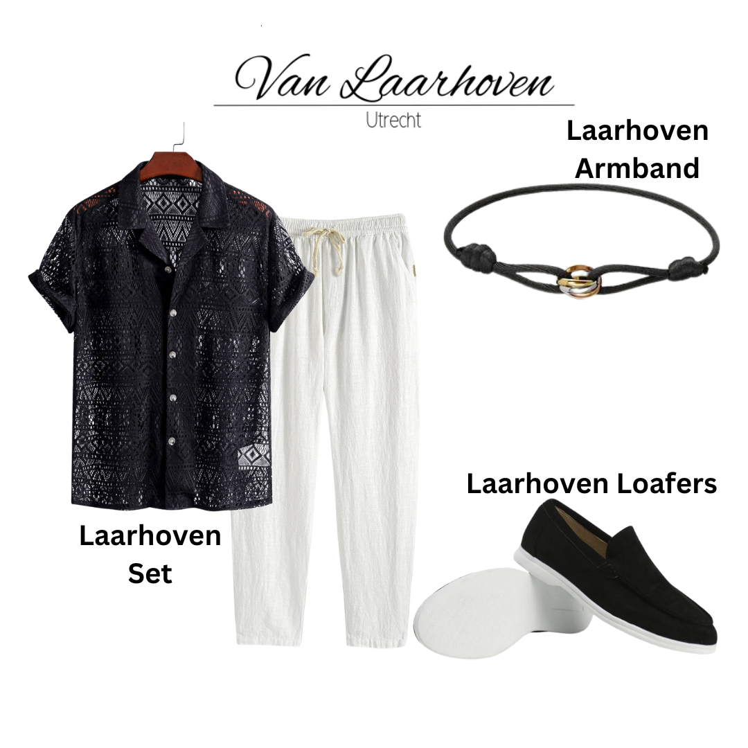 Laarhoven™ | 4-delige set - Obsidiaan