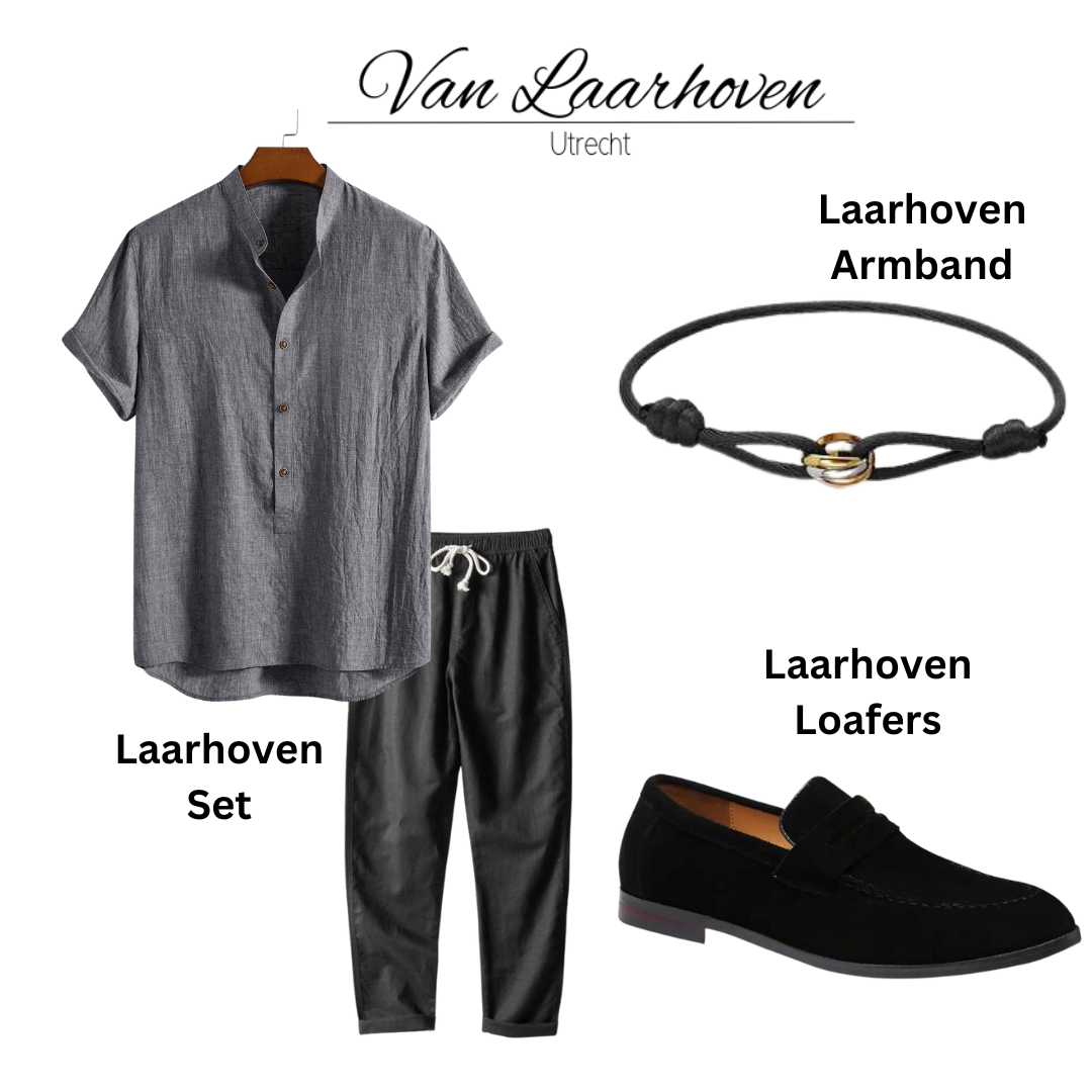 Laarhoven™ | 4-delige set - Zwart